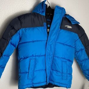 Mountain Classic Kids' Blue and Black Puffer Jacket